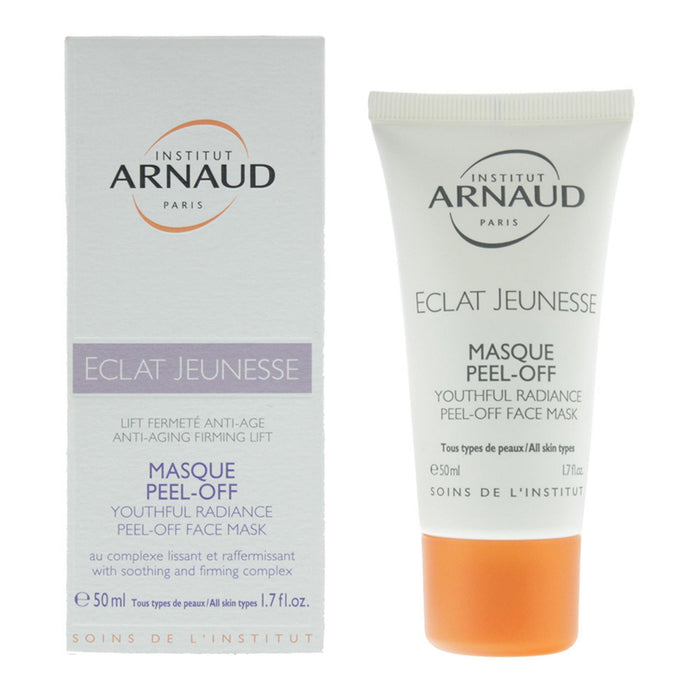 Mască peel-off Institut Arnaud Eclat Jeunesse, pentru toate tipurile de ten, cu efect de fermitate și luminozitate, 50 ml