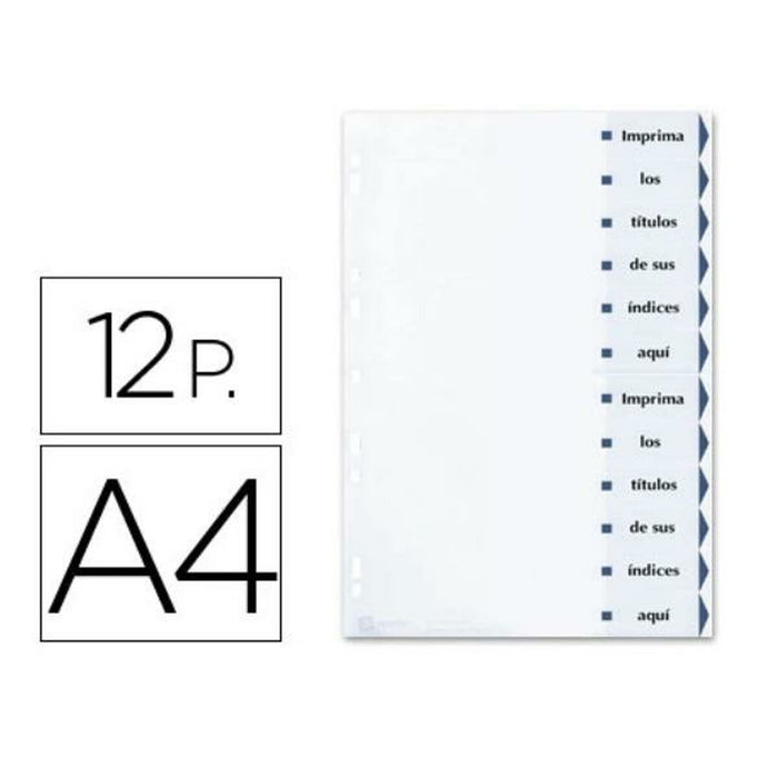 Separatoare Avery 1732061 Alb Carton (1 Unități)