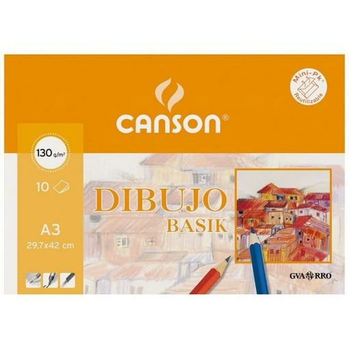 Bloc de schițe Canson Basik 10 Frunze (20 Unități)
