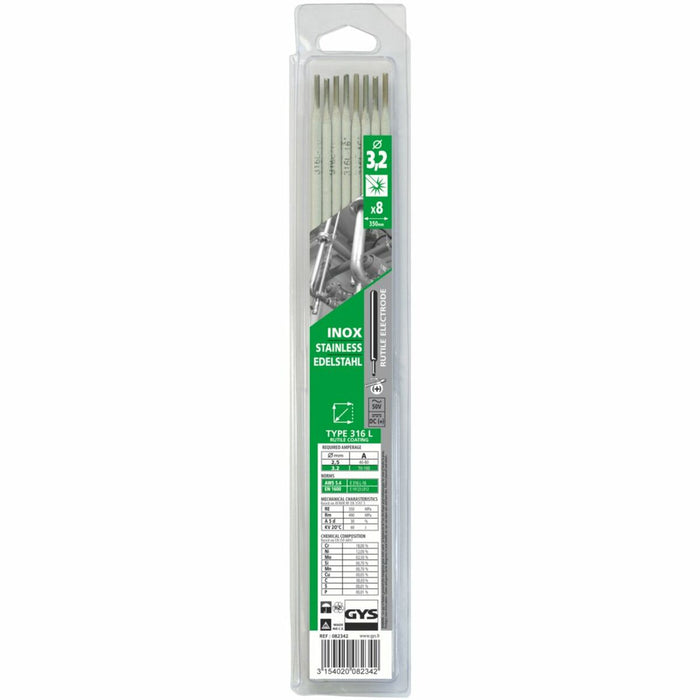 Electrozi Abratools Ø 3,2 mm Oțel inoxidabil 316 L