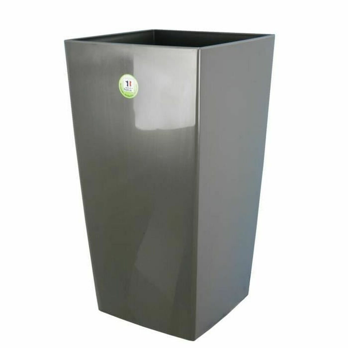 Ghiveci Riviera Nuance Gri 38 x 38 x 69 cm 67 L Pătrat Plastic