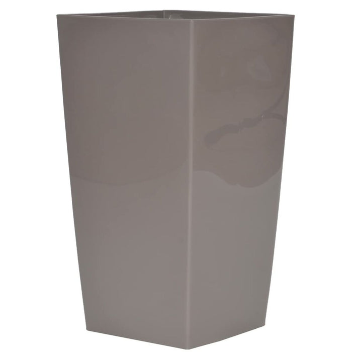 Ghiveci Riviera Nuance Pătrat Gri Maroniu Plastic 38 x 38 x 69 cm