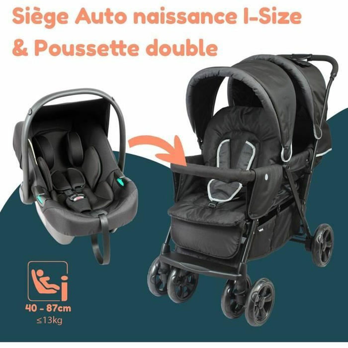 Cărucior de plimbat bebe Bambisol Negru