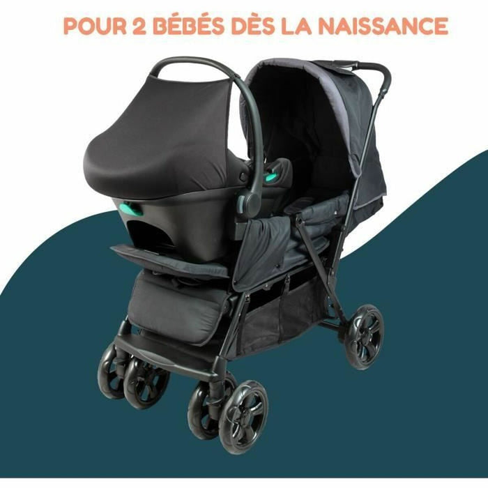 Cărucior de plimbat bebe Bambisol Negru