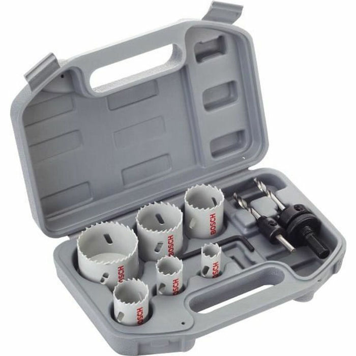 Drilling crown set BOSCH Bimetal HSS 9 Piese
