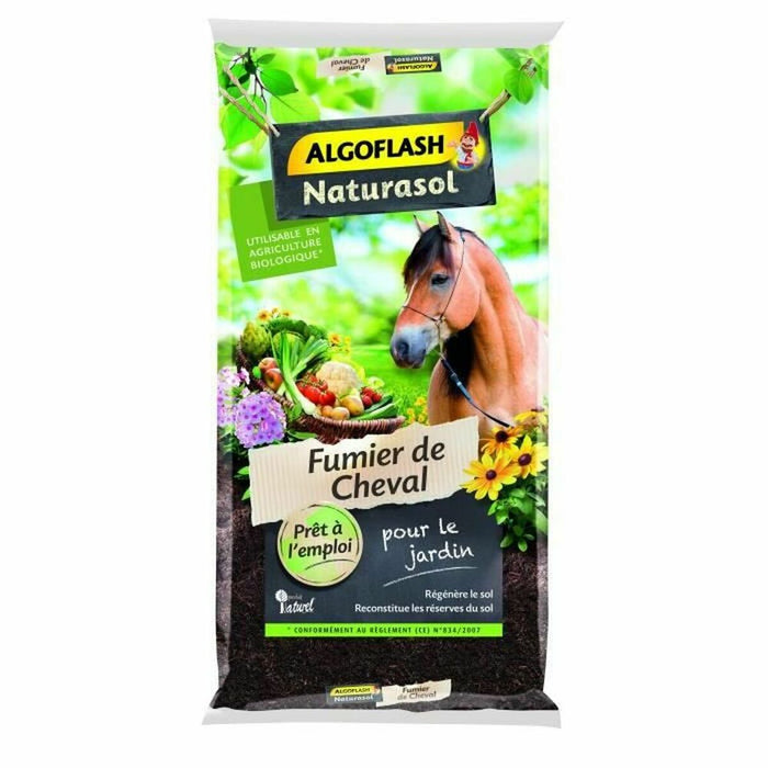 Îngrășământ organic Algoflash Horse manure (15 kg)