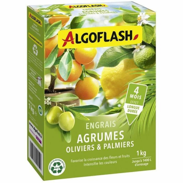Îngrășământ de plante Algoflash Naturasol Măslin Palmier Citrice 1 kg