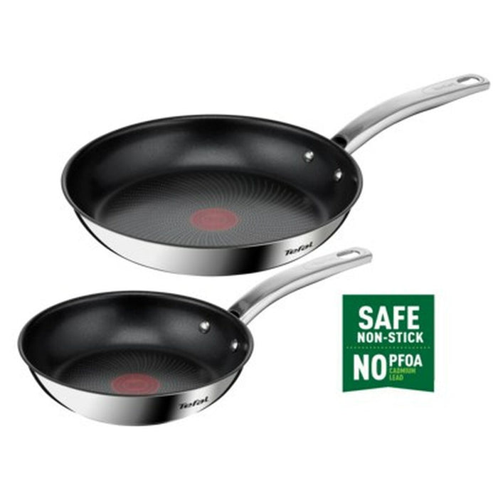 Set de tigăi Tefal B817S255 Oțel Oțel inoxidabil 2 Piese 2 Unități Ø 20 cm Ø 26 cm