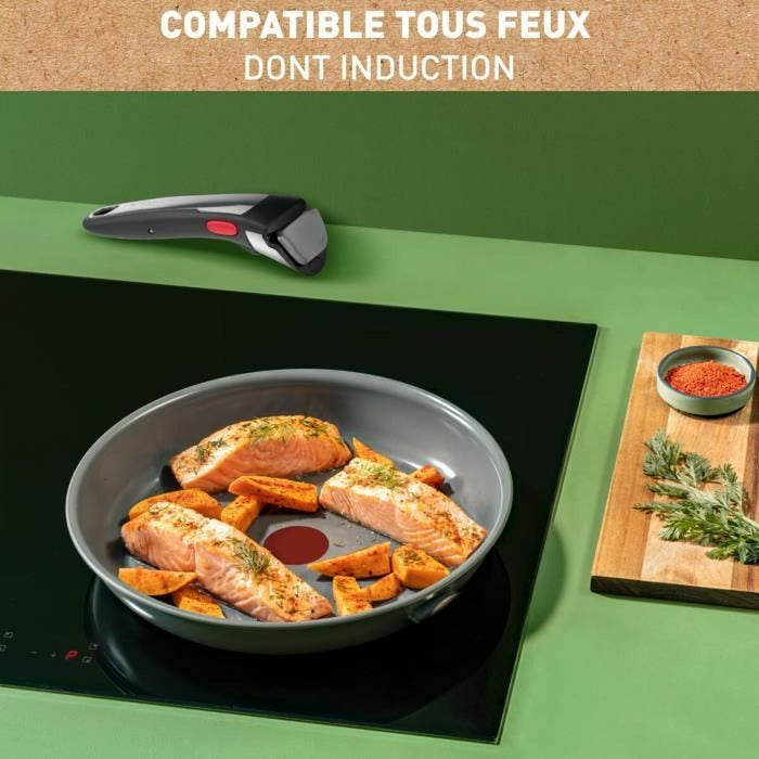 Set de tigăi Tefal L2619102 Gri Aluminiu (3 Unități)