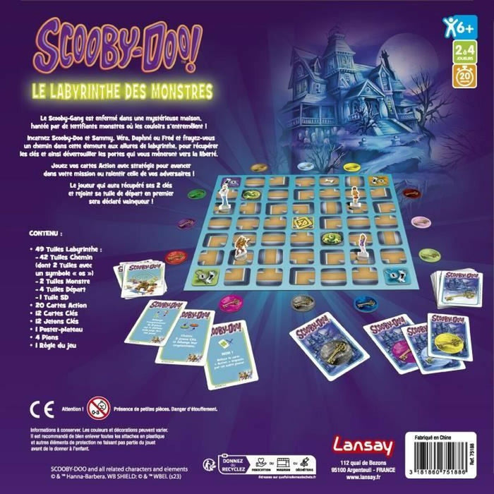 Joc de Masă Scooby-Doo Le Labyrinthe des Monstres (FR)
