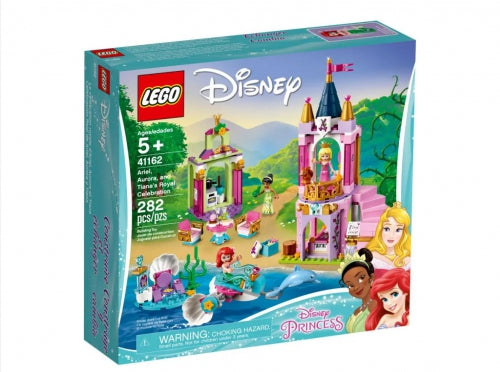 Set de construcție Lego Disney Princess, Celebrarea regală a lui Ariel, Aurora și Tiana, 282 de piese, 5+ ani