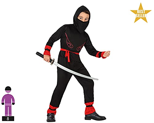 Costum Ninja copii, Smiffys, 5-6 ani, negru