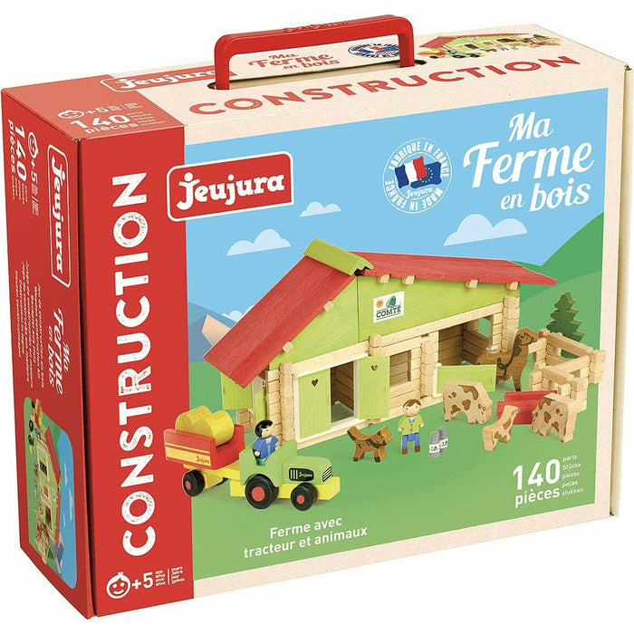 Figurine de Acțiune Jeujura Wooden Farm 140 Piese Playset