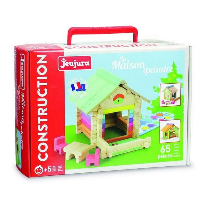 Casă în Miniatură Fisher Price Jeujura House To Paint 65 Piese Tablou