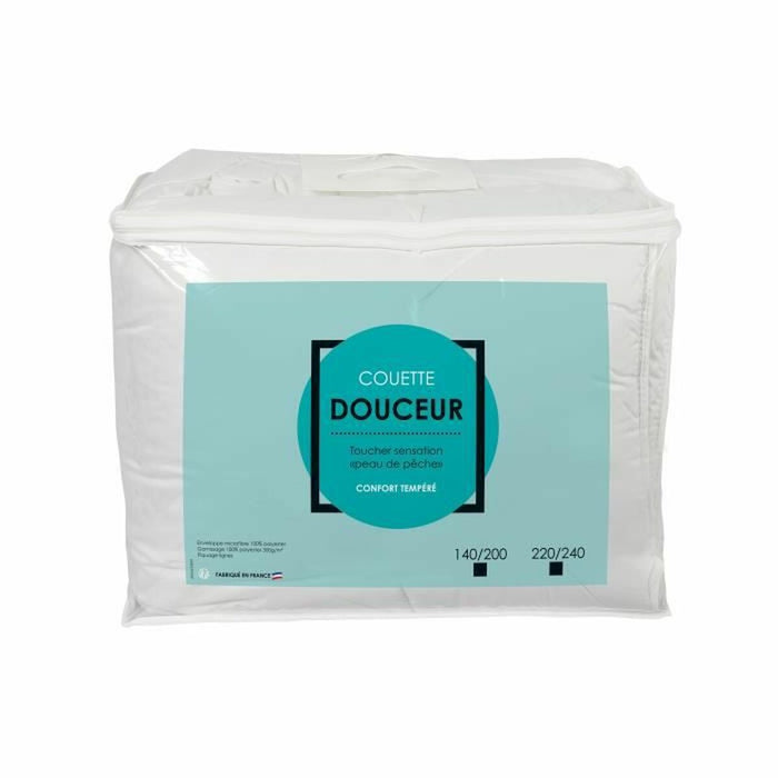 Material de umplutură nordic Alb 300 g/m² 140 x 200 cm