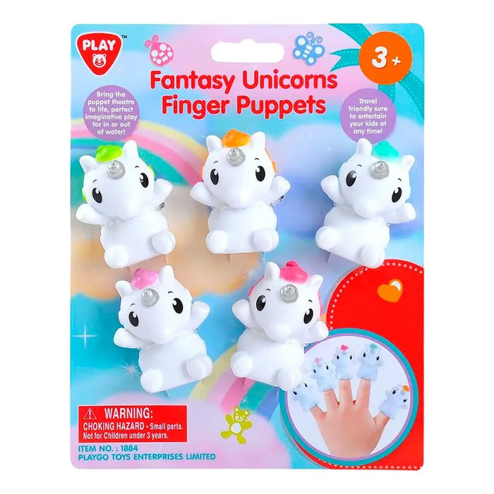 Marionete de deget PlayGo Fantasy Unicorns, set de 5, 3+ ani