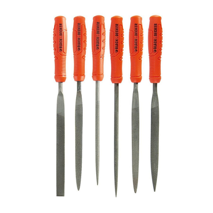 Set de fișiere Black & Decker bdht0-22270 6 Piese Figuri geometrice