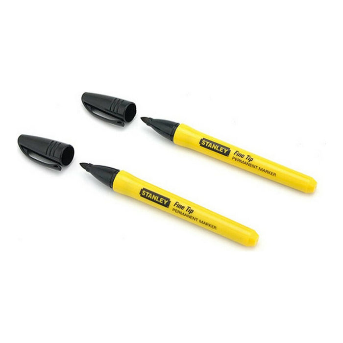 Marker permanent Stanley (2 uds) Negru