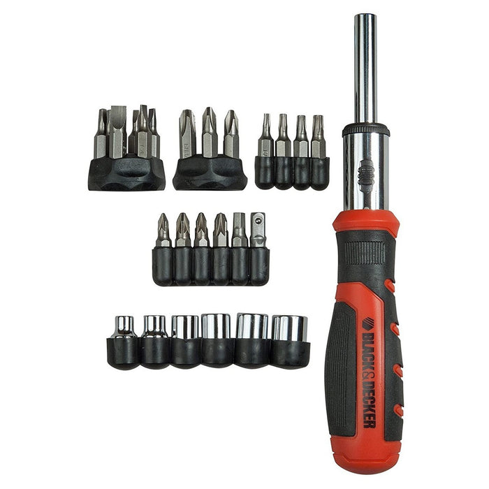 Bit set with screwdriver Black & Decker BDHT0-62130 29 Piese
