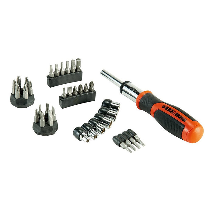 Bit set with screwdriver Black & Decker BDHT0-62130 29 Piese
