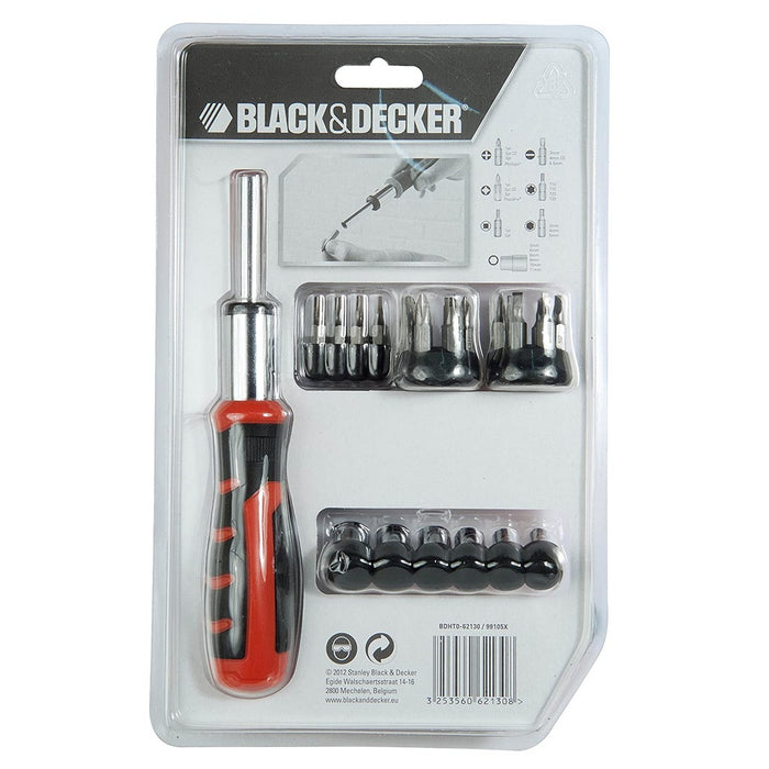 Bit set with screwdriver Black & Decker BDHT0-62130 29 Piese