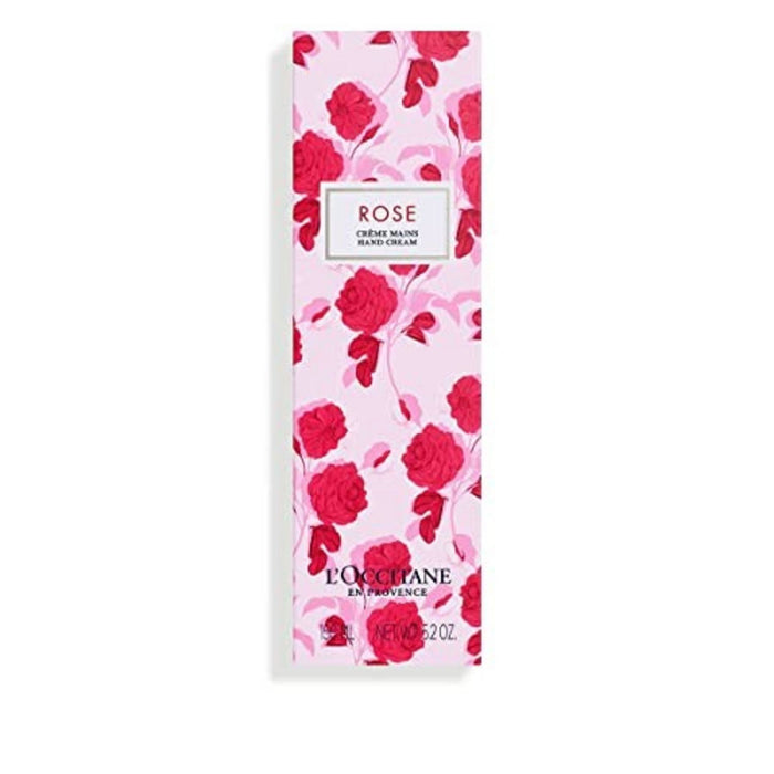 Cremă de mâini L'Occitane en Provence Rose, hidratantă, 150 ml