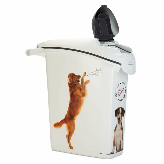 Distribuitor de mâncare pentru animale de companie Curver 241097 Alb 10 kg