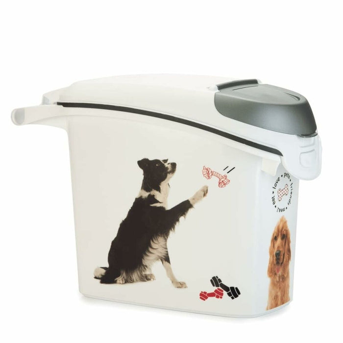 Pet food canister Curver Love Pets Alb Cauciuc Plastic 15 L