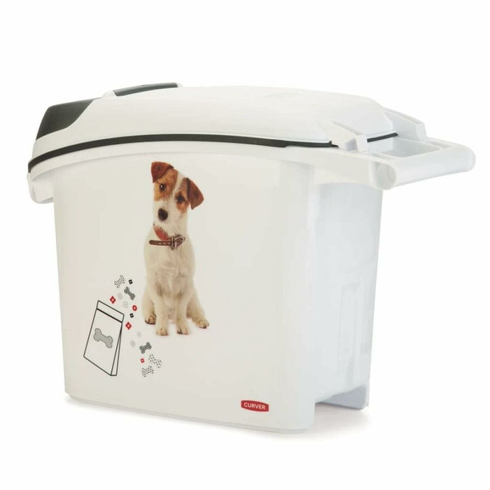 Pet food canister Curver Love Pets Alb Cauciuc Plastic 15 L