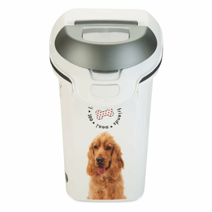 Pet food canister Curver Love Pets Alb Cauciuc Plastic 15 L