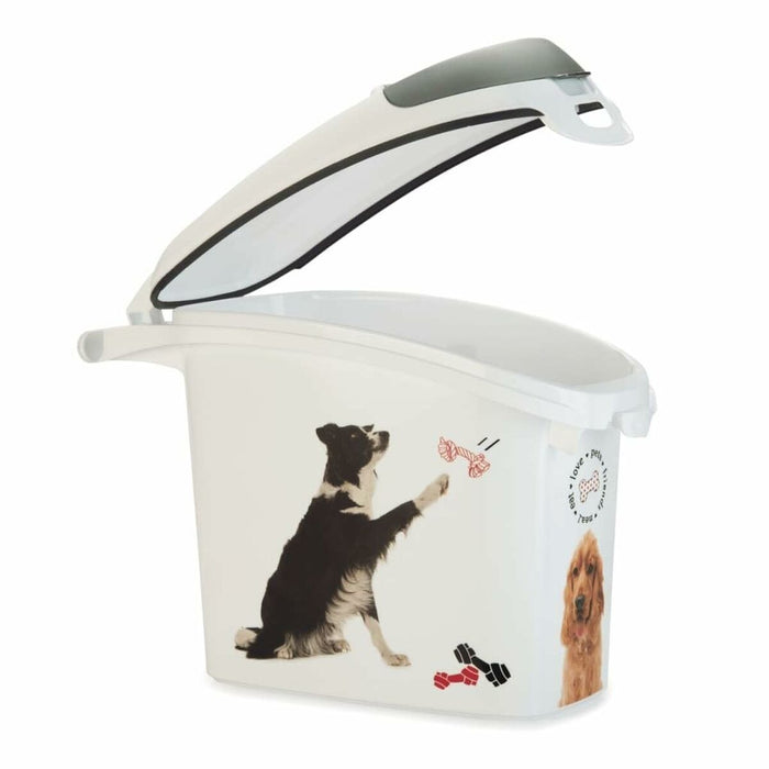 Pet food canister Curver Love Pets Alb Cauciuc Plastic 15 L