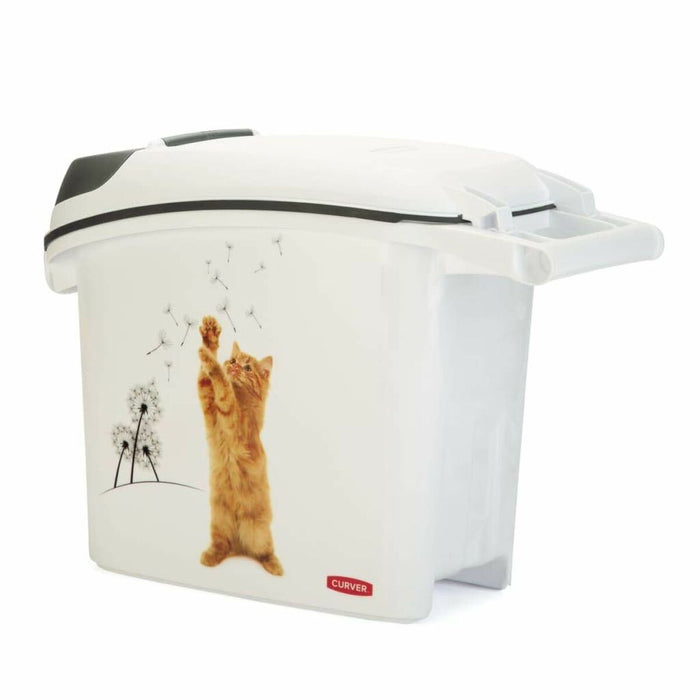 Distribuitor de mâncare pentru animale de companie Curver Love Pets Alb 15 L 6 Kg
