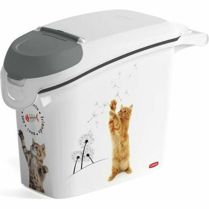 Distribuitor de mâncare pentru animale de companie Curver Love Pets Alb 15 L 6 Kg