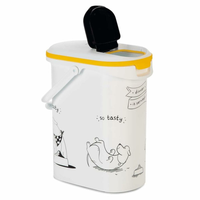 Distribuitor de mâncare pentru animale de companie Curver 794092 Alb Plastic 4 Kg 10 L