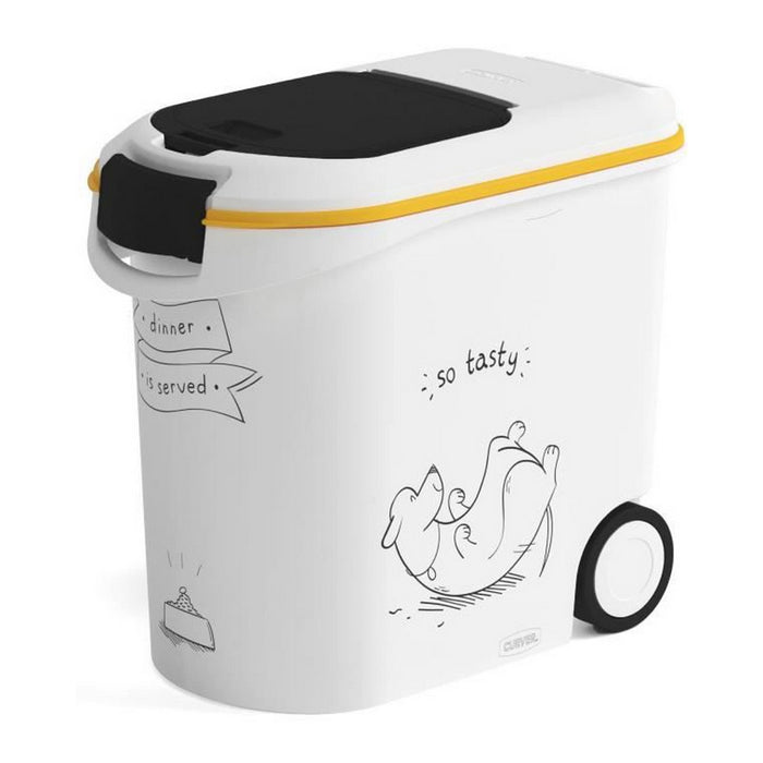 Distribuitor de mâncare pentru animale de companie Curver 794095 Alb 35 L 12 kg