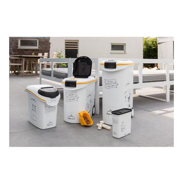 Distribuitor de mâncare pentru animale de companie Curver 794095 Alb 35 L 12 kg