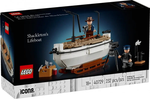 Set de construcție Lego Icons, Shackleton's Lifeboat, 232 piese, 18+ ani