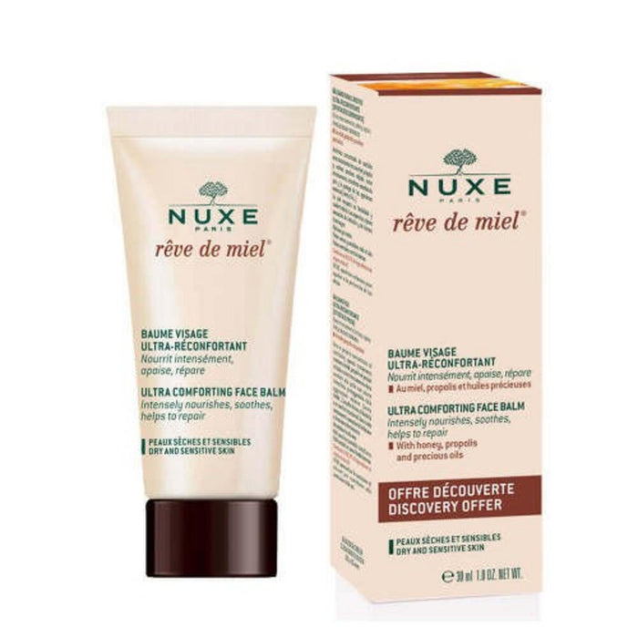 Balsam de față Nuxe Rêve de Miel, hrănitor, pentru ten uscat și sensibil, 30 ml
