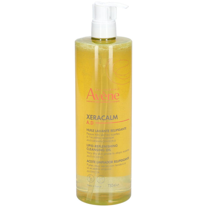 Ulei de duș Avene XeraCalm A.D, relipidant, pentru piele sensibilă, 750 ml