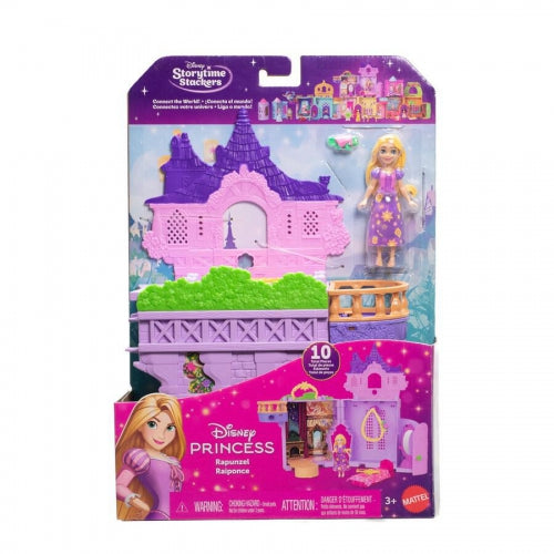 Set de joacă Mattel Disney Princess Storytime Stackers, Rapunzel, 3+ ani