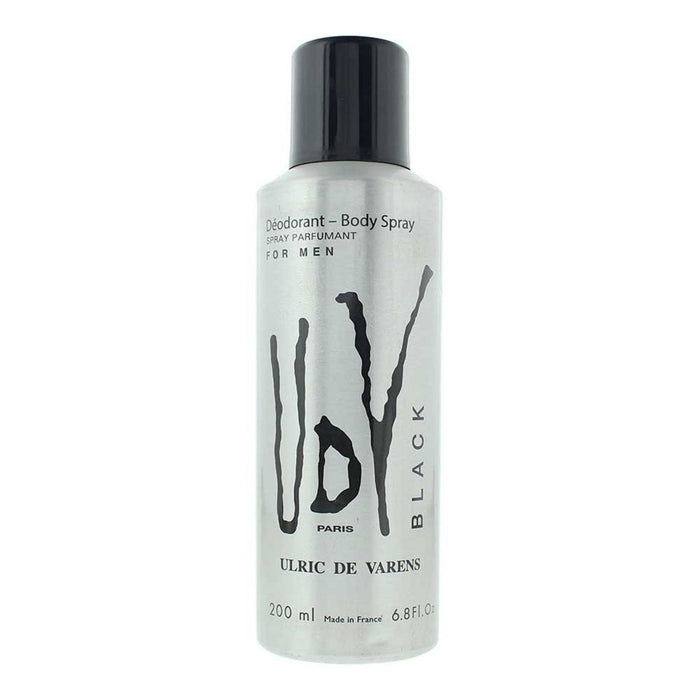 Deodorant spray Ulric De Varens Black, pentru bărbați, 200 ml