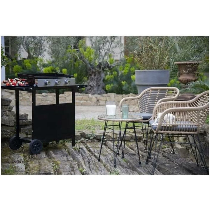 Grătar pe gaz Max Gas Negru 60 x 35 cm