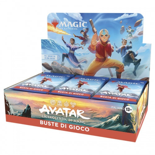 Cutie cu boostere Magic the Gathering Avatar: The Last Airbender, 30 de pachete, 13+ ani, ediție în limba italiană