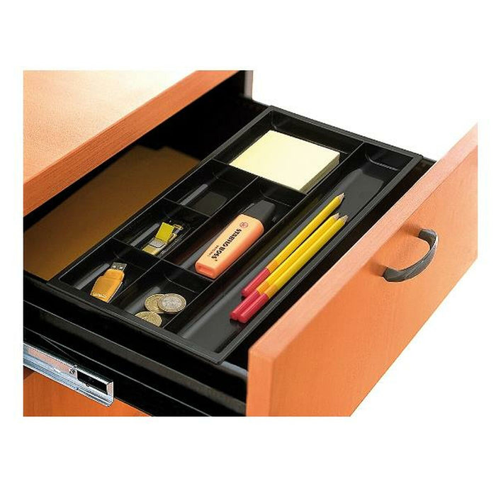 Organizatorul de Sertare Cep 1014940161 185 x 344 x 20 mm Negru polistiren Plastic