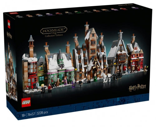 Set de construcție Lego Harry Potter, Hogsmeade Village Collectors Edition, 3.228 piese, 18+ ani