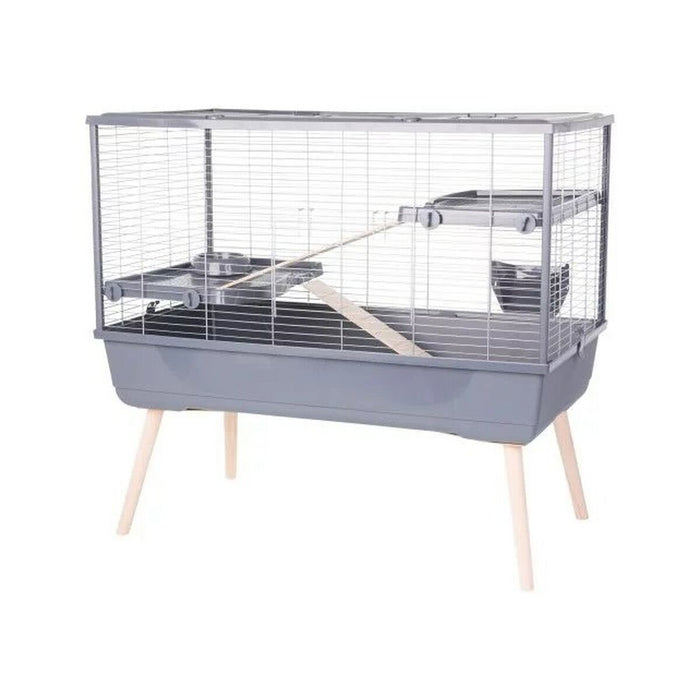 Cuşcă Zolux 205660GRI Lemn Metal Plastic