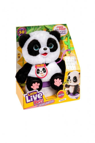 Jucărie interactivă Moose Little Live Pets My Baby Chuchu Panda, peste 50 de sunete și reacții