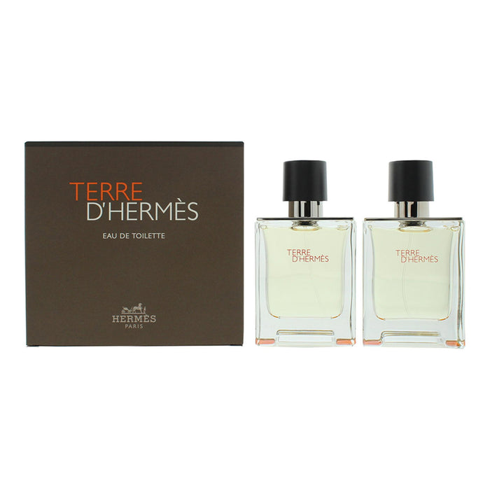 Set apă de toaletă Hermes Terre d'Hermes, pentru bărbați, 2 x 50 ml