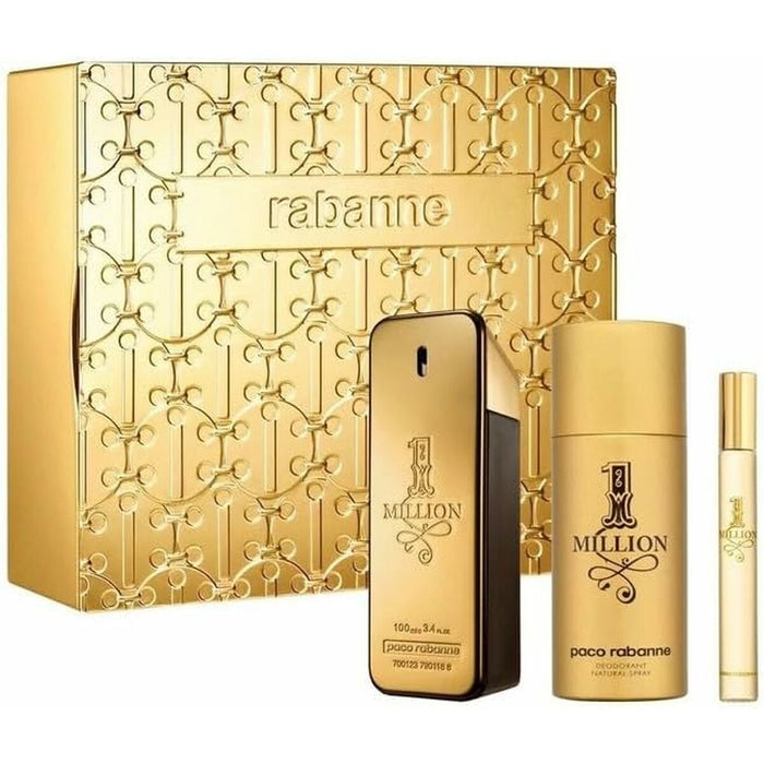Set de Parfum Bărbați Paco Rabanne 1 Million 3 Piese