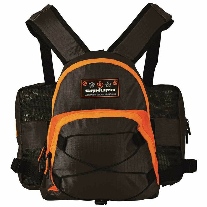 Rucsac SAKURA Portocaliu/Negru